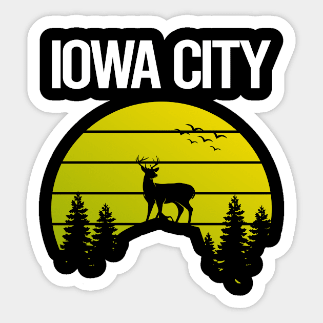 Sunset Deer Iowa City.png Sticker by rosenbaumquinton52